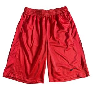 Nike Basketball Red Shorts Drawstring W/Pockets Men's Size Medium